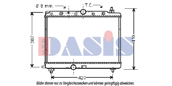 Radiator, engine cooling (370005N)