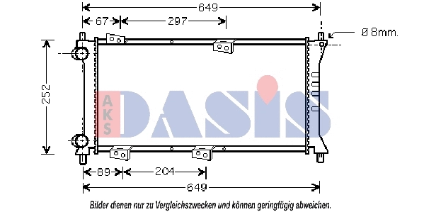 Radiator, engine cooling (080059N)