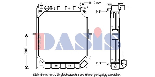 Radiator, engine cooling (130032N)