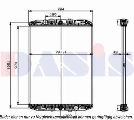 Radiator, engine cooling (290070S)
