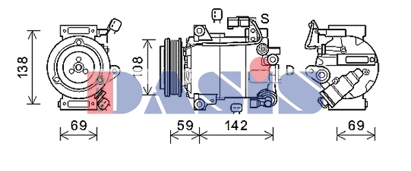 Compressor, air conditioning (852793N)