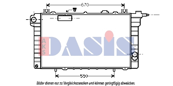Radiator, engine cooling (070500N)