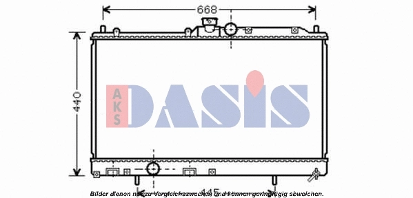 Radiator, engine cooling (140083N)