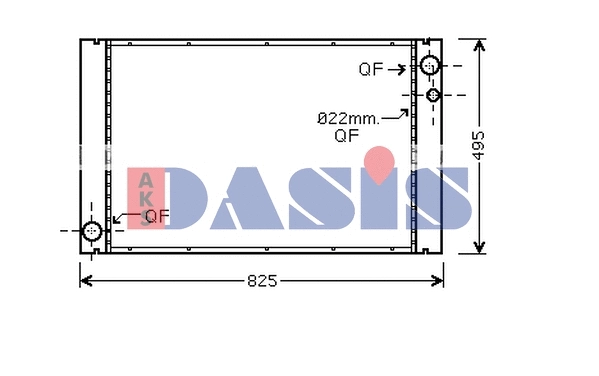 Radiator, engine cooling (480055N)