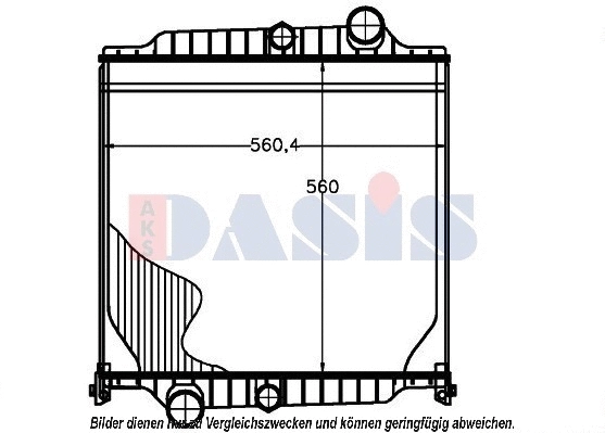 Radiator, engine cooling (280016N)