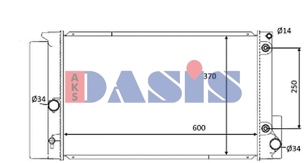 Radiator, engine cooling (210266N)