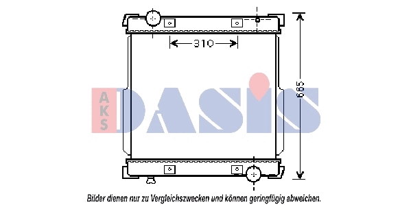 Radiator, engine cooling (400015N)