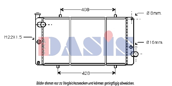 Radiator, engine cooling (161210N)