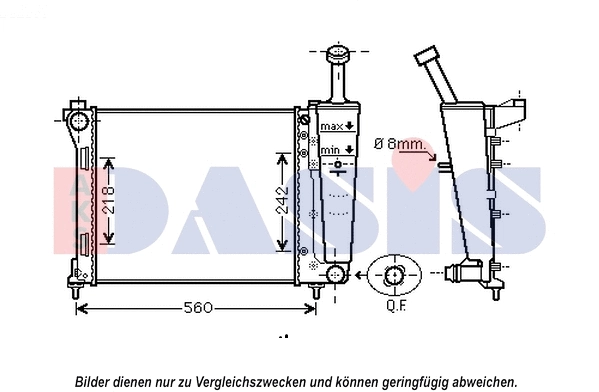 Radiator, engine cooling (300018N)