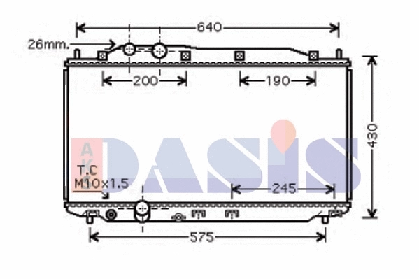 Radiator, engine cooling (100057N)