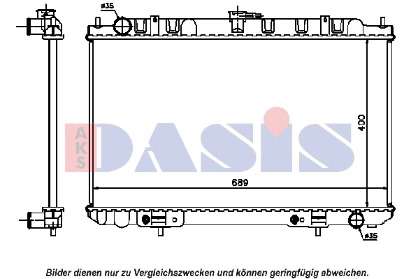 Radiator, engine cooling (070104N)