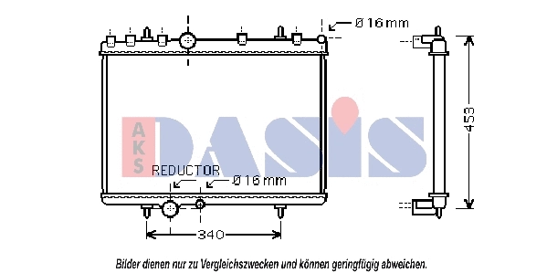 Radiator, engine cooling (160106N)