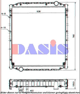 Radiator, engine cooling (261950N)