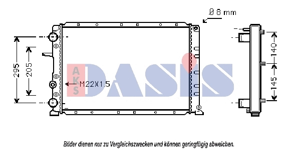 Radiator, engine cooling (081600N)