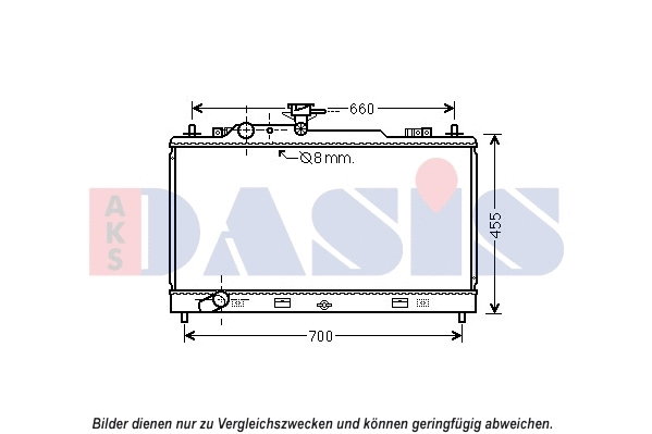 Radiator, engine cooling (110079N)