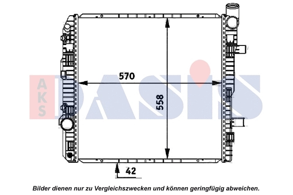 Radiator, engine cooling (135030N)