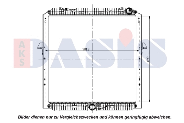 Radiator, engine cooling (130044N)
