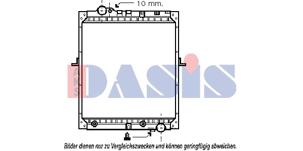 Radiator, engine cooling (132430N)
