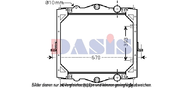 Radiator, engine cooling (290015N)