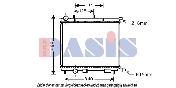 Radiator, engine cooling (060056N)