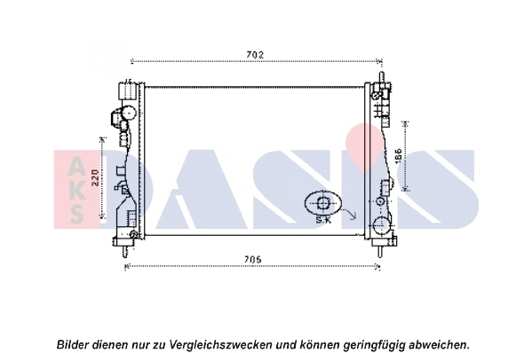 Radiator, engine cooling (010017N)