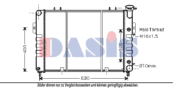 Radiator, engine cooling (520108N)
