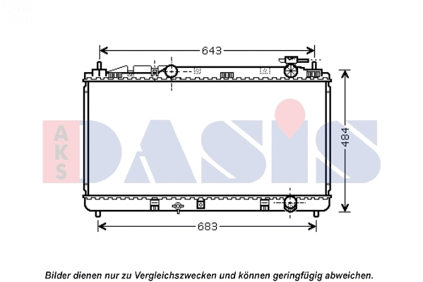 Radiator, engine cooling (210234N)