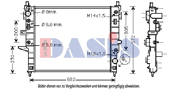 Radiator, engine cooling (121740N)