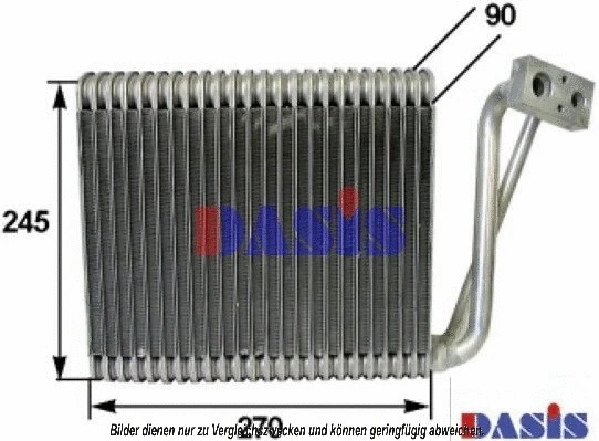Evaporator, air conditioning (820010N)