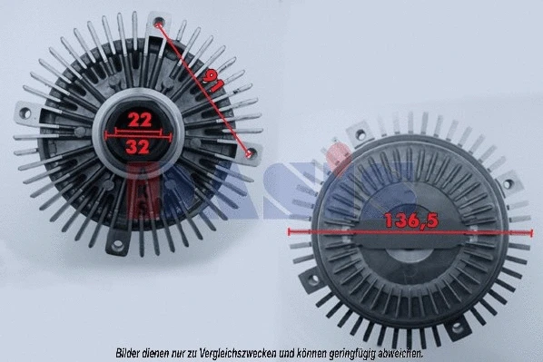 Clutch, radiator fan (058010N)