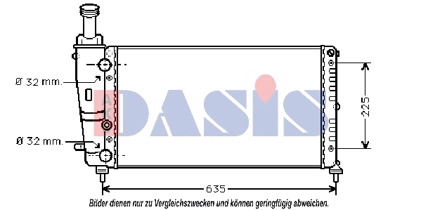 Radiator, engine cooling (300550N)
