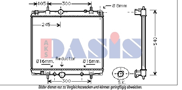 Radiator, engine cooling (160107N)