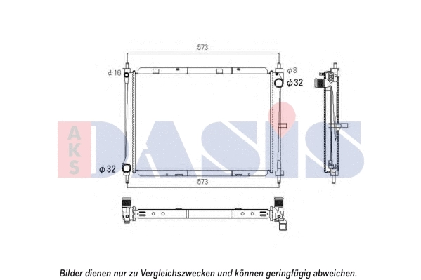 Radiator, engine cooling (070168N)