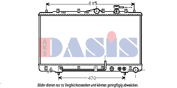 Radiator, engine cooling (560150N)