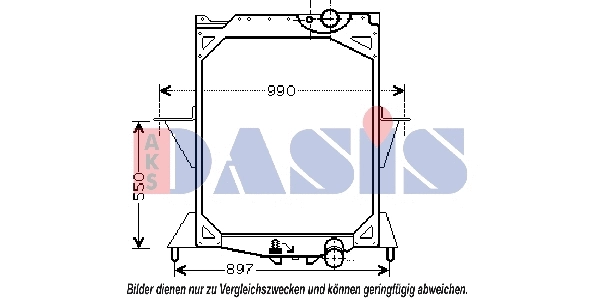 Radiator, engine cooling (280009N)