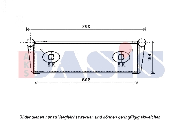 Radiator, engine cooling (170008N)