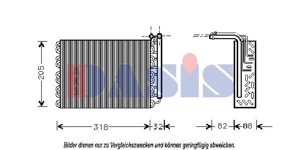 Evaporator, air conditioning (821840N)
