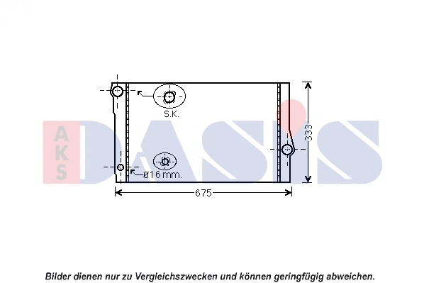 Radiator, engine cooling (050056N)