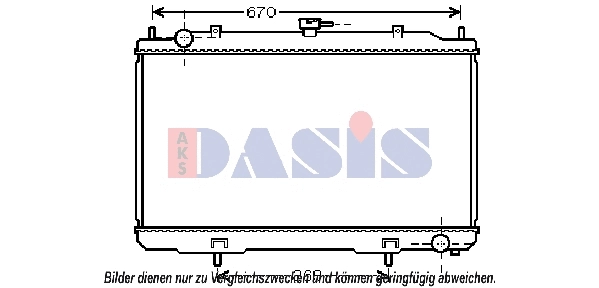 Radiator, engine cooling (070154N)