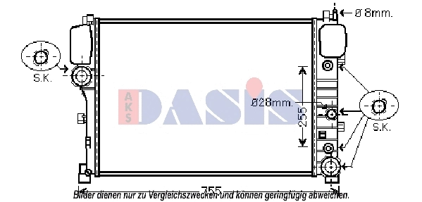 Radiator, engine cooling (120099N)