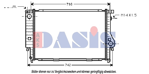 Radiator, engine cooling (051040N)