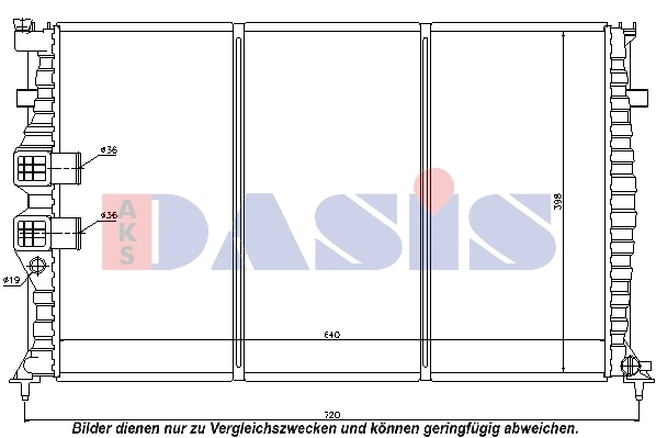 Radiator, engine cooling (160009N)