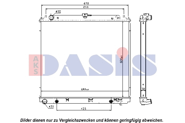 Radiator, engine cooling (070139N)