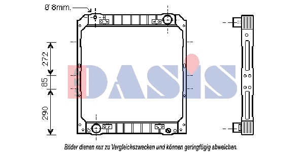 Radiator, engine cooling (400550N)