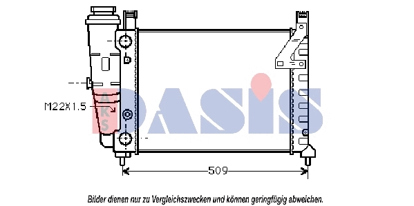 Radiator, engine cooling (080250N)