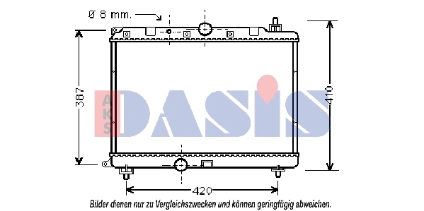 Radiator, engine cooling (370410N)