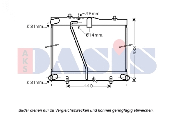 Radiator, engine cooling (210235N)