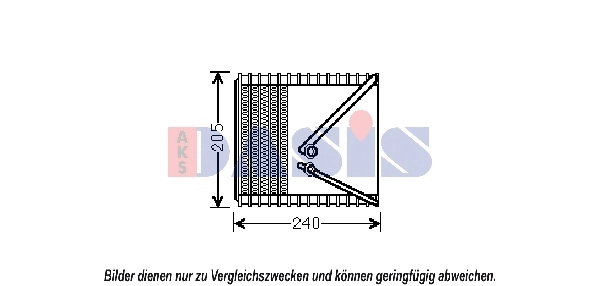 Evaporator, air conditioning (820311N)