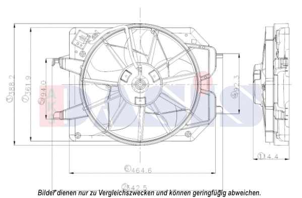 Fan, engine cooling (098300N)
