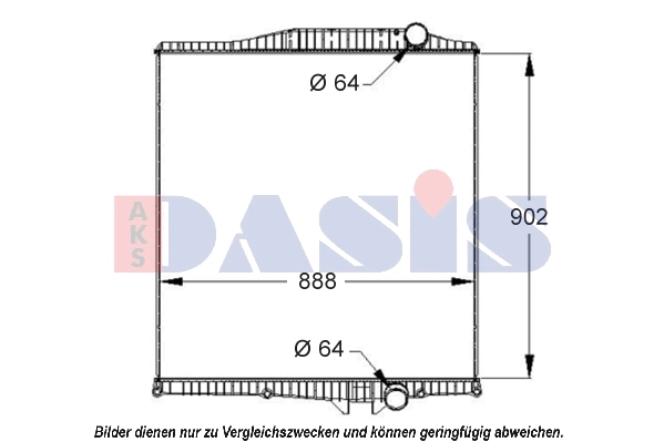 Radiator, engine cooling (280005S)